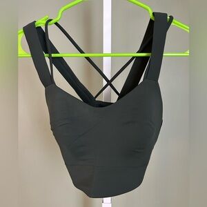 LULULEMON Like A Cloud Longline Bra in FG - forest green